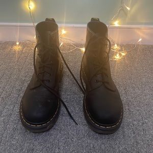 Dr. Martens Black Combat Boots-Size US 9.5 women's, 8.5 men's, 41 EU.